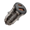 Nabíječka do auta Tech-Protect CC01 2-port PD 30W/QC3.0 černá