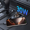 Nabíječka do auta Tech-Protect CC01 2-port PD 30W/QC3.0 černá