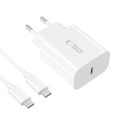 Nabíječka Tech-Protect NC20W PD 20W USB-C - bílá
