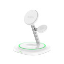 Tech-Protect QI15W-A46 3v1 MagSafe nabíječka bílá