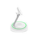 Tech-Protect QI15W-A46 3v1 MagSafe nabíječka bílá