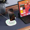 Tech-Protect QI15W-A46 3v1 MagSafe nabíječka bílá