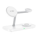 Nabíječka Tech-Protect QI15W-A45 3v1 MagSafe - bílá