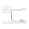 Nabíječka Tech-Protect QI15W-A45 3v1 MagSafe - bílá