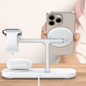 Nabíječka Tech-Protect QI15W-A45 3v1 MagSafe - bílá