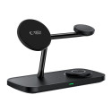 Nabíječka Tech-Protect QI15W-A45 3v1 MagSafe - black