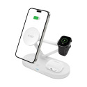 Tech-Protect QI15W-A41 3v1 MagSafe nabíječka - bílá