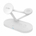 Tech-Protect QI15W-A41 3v1 MagSafe nabíječka - bílá