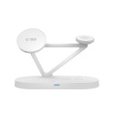 Tech-Protect QI15W-A41 3v1 MagSafe nabíječka - bílá
