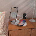 Tech-Protect QI15W-A41 3v1 MagSafe nabíječka - bílá