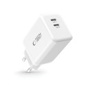 Nabíječka Tech-Protect NC45W-GAN 45W GaN 2×USB-C - bílá