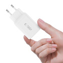 Nabíječka Tech-Protect NC45W-GAN 45W GaN 2×USB-C - bílá