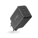 Tech-Protect NC45W-GAN nabíječka 45W GaN 2×USB-C černá