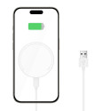 Tech-Protect QI15W-A33 MagSafe bezdrátová nabíječka - bílá