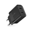 Tech-Protect C20W 20W nabíječka PD do sítě 2-port - černá