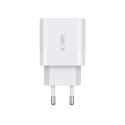 Tech-Protect C20W PD 20W 2×USB-C nabíječka bílá