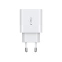 Nabíječka Tech-Protect C20W PD 20W + USB-C kabel bílá