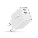 Tech-Protect C35W PD 35W 2×USB-C nabíječka bílá