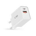 Nabíječka Tech-Protect NC30W 2-port PD 30W QC3.0 bílá