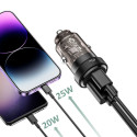 Nabíječka do auta Tech-Protect CC45W 45W QC3.0/PD - černá