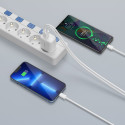 Tech-Protect C20W 2-port nabíječka + Lightning kabel - bílá