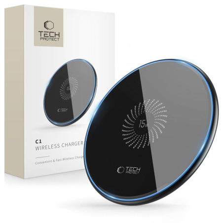 Tech-Protect QI15W-C1 15W Qi nabíječka černá