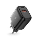 TECH-PROTECT C20W nabíječka PD 20W/QC3.0 2port - black