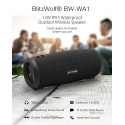 BLITZWOLF BW-WA1 Přenosný IPX5 Bluetooth stereo reproduktor 2x6W s handsfree, černý