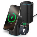 Nabíječka Spigen Essential EF223MS Qi2 3v1 - černá