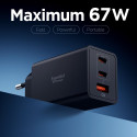 Spigen EE673EU ESSENTIAL 67W 3-port nabíječka black