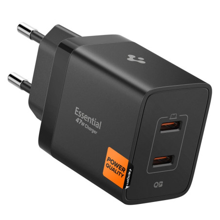 Nabíječka Spigen ESSENTIAL EE472EU 47W GaN Pro černá