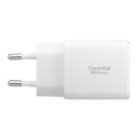 Nabíječka Spigen ESSENTIAL EE202EU GaN Pro 2 porty - bílá