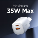Nabíječka Spigen ESSENTIAL EE352EU 2xport 35W GaN Pro bílá