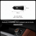 Nabíječka do auta Spigen ESSENTIAL EV302 30 W 2×USB-A - černá