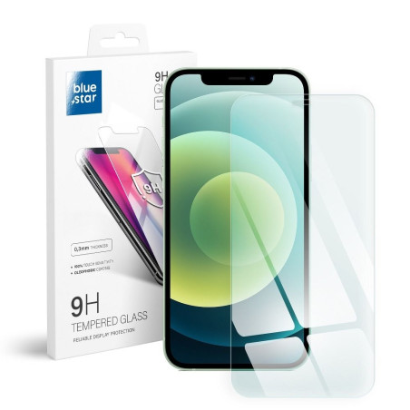 BLUE STAR Ochranné sklo 2.5D STANDARD 0.3mm pro iPhone 12 Mini, čiré