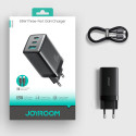 Nabíječka Joyroom JR-TG10 65W GaN (2×USB-C+USB-A) - black