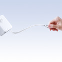 Joyroom JR-TCL06 67W GaN nabíječka s USB-C kabelem bílá