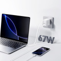 Joyroom JR-TCL06 67W GaN nabíječka s USB-C kabelem bílá