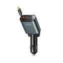 Joyroom JR-CCL07 3v1 nabíječka do auta 30W – dark gray