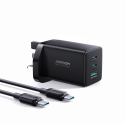 Nabíječka Joyroom JR-TCG01 GaN 65W (2× USB-C + USB-A) černá