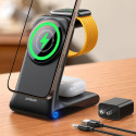 Joyroom JR-W15 Nabíječka 3v1 s MagSafe - černá