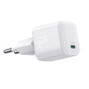 Joyroom JR-TCG08 GaN 20W USB-C nabíječka bílá