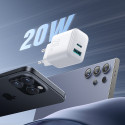 Nabíječka Joyroom JR-TCF21 20W USB-C/USB-A bílá