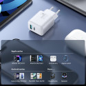 Nabíječka Joyroom JR-TCF21 20W USB-C/USB-A bílá