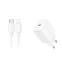 Nabíječka Joyroom JR-TCF20 20W USB-C + kabel 1 m (bílá)