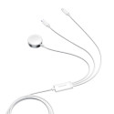 Nabíječka Joyroom S-IW008 3v1 pro Apple iWatch/iPhone/Android - bíl