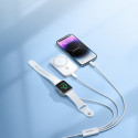 Nabíječka Joyroom S-IW008 3v1 pro Apple iWatch/iPhone/Android - bíl