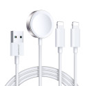 Nabíječka Joyroom S-IW007 3v1 pro Apple zařízení - bílá