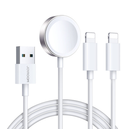 Nabíječka Joyroom S-IW007 3v1 pro Apple zařízení - bílá