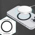 Adaptér Tech-Protect Magmat MagSafe Universal Magnetic prsten černý a stříbrný